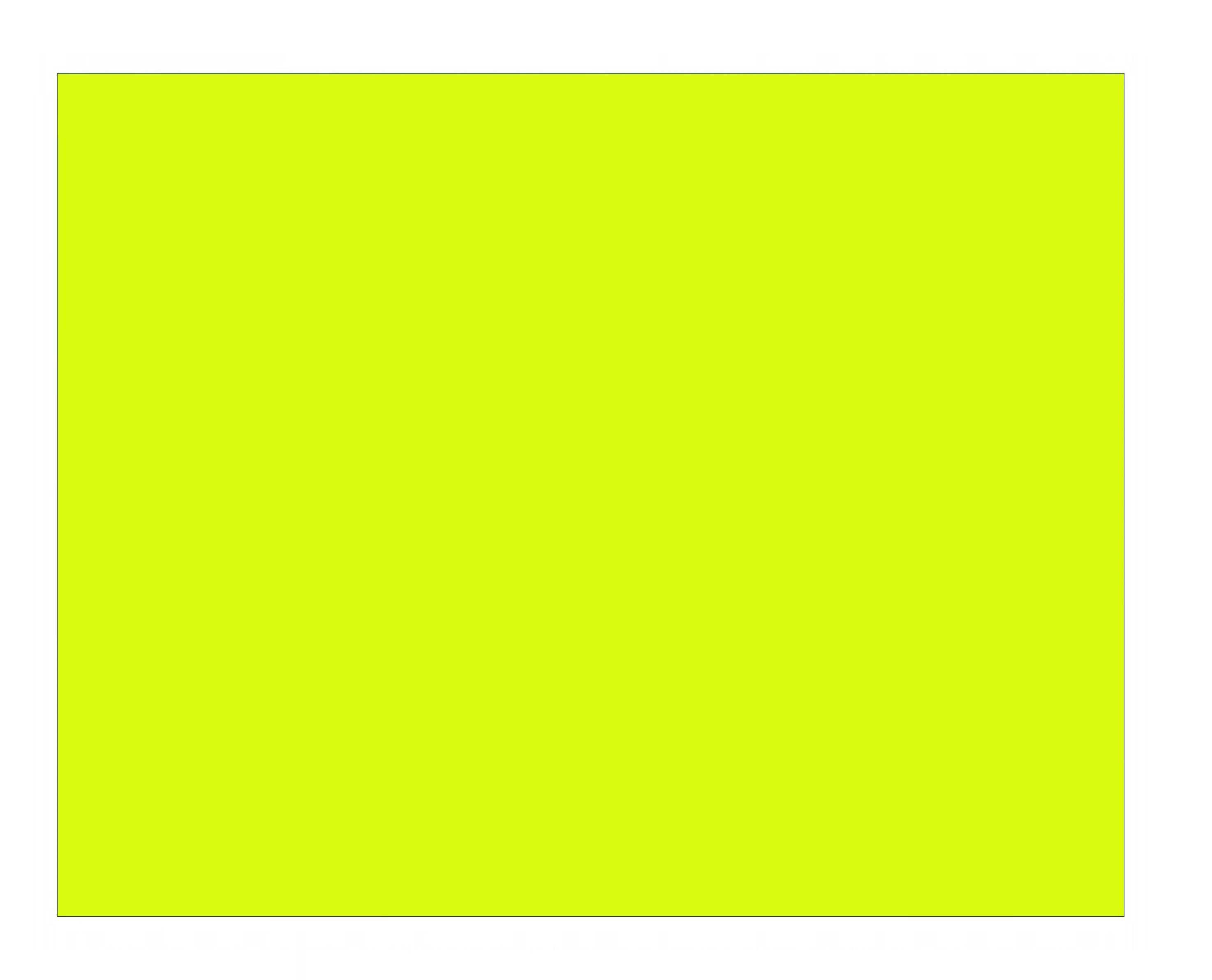 Blank Cards Signs Bright Yellow Fluorescent 5 1/2: x 7" Chartreuse